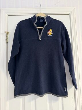 Disney Winnie the Pooh Navy 1/4 Zip Pullover 
Size: medium